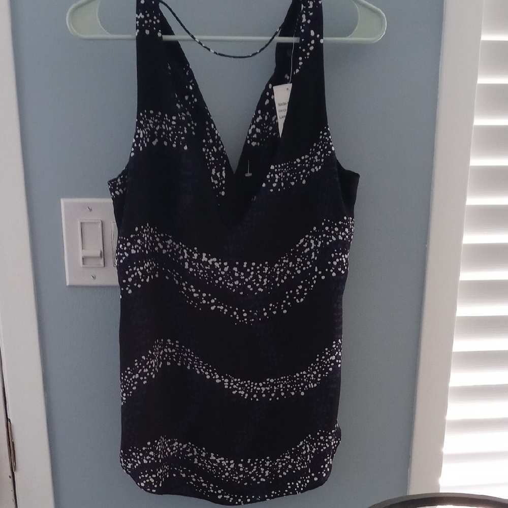 Sanctuary Ptp21 Black and Silver  Sleeveless Tank Top